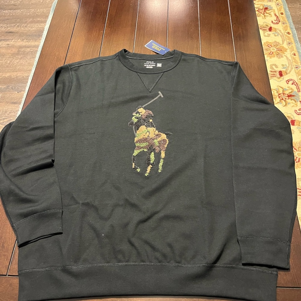 Ralph Lauren Polo Camouflage Sweatshirt olive green